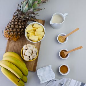 smoothie banana e ananas